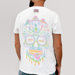 Cosmic Calavera (Light) - T-Shirt [Trippy Galaxy]